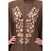 Designer Irani Kaftan with embroidery work- Light Brown